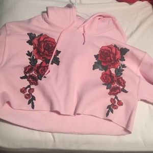 Roses hoodie black